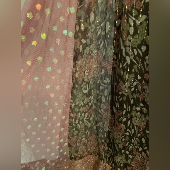 Nanette Lepore Silk Ethereal Whimsical Fairycore Boho Chic Midi Dress Size 10 - Picture 4 of 16